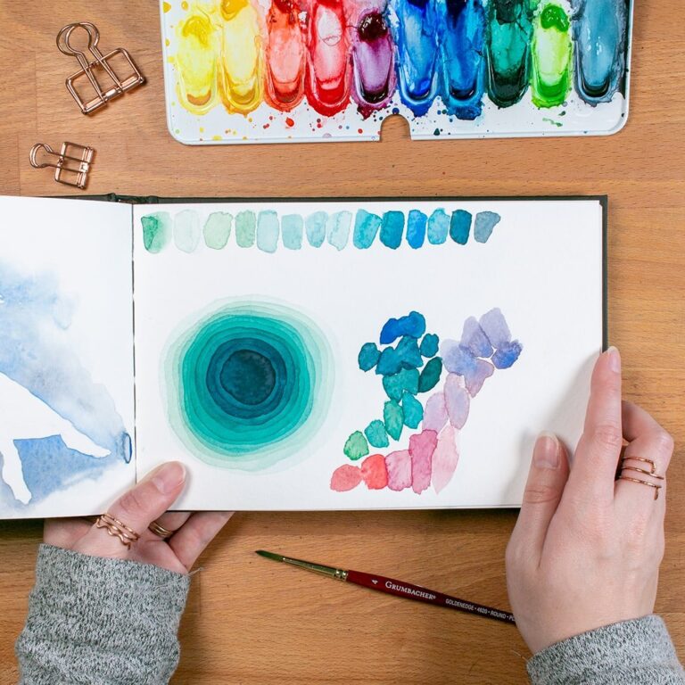 color palette doodles